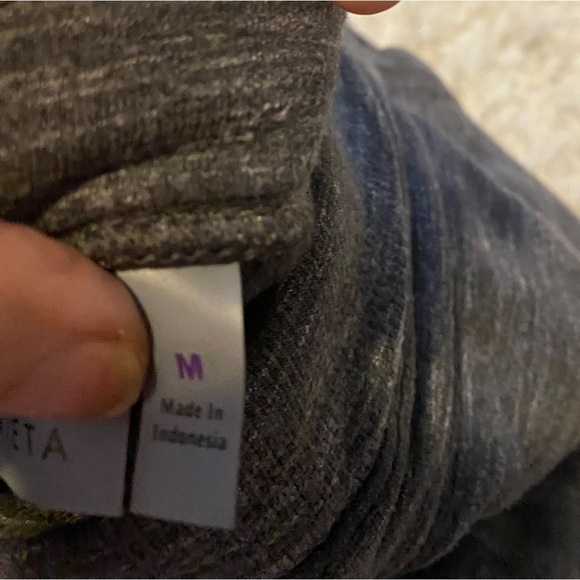 Athleta Quest Metro Slouch Joggers M Charcoal Drawstring Lounge - Picture 3 of 4
